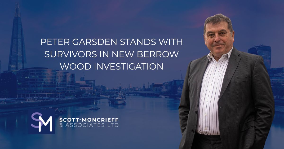 Scomo Consultant Peter Garsden Stands with Survivors in New Berrow Wood Investigation