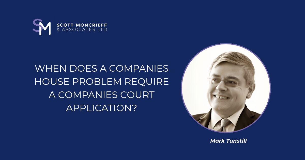 When does a Companies House problem require a Companies Court application?